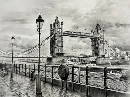 "London Tower Bridge" Original Artwork