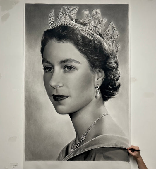 "Queen Elizabeth II " Original Artwork