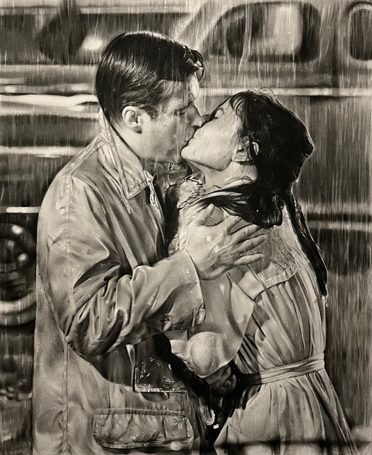 "Love in the Rain" Breakfast at Tiffany's Original artwork