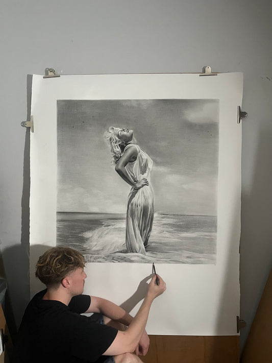"Marilyn at the Beach" Original Artwork