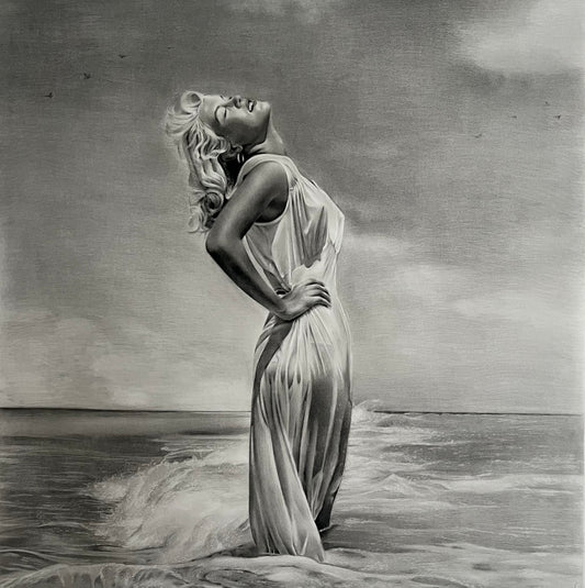 "Marilyn at the Beach" Original Artwork