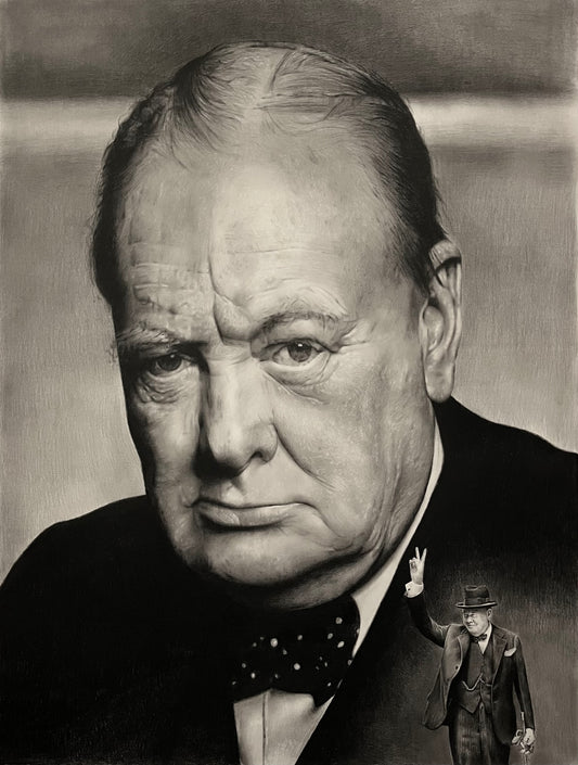 "Winston Churchill" Original Artwork