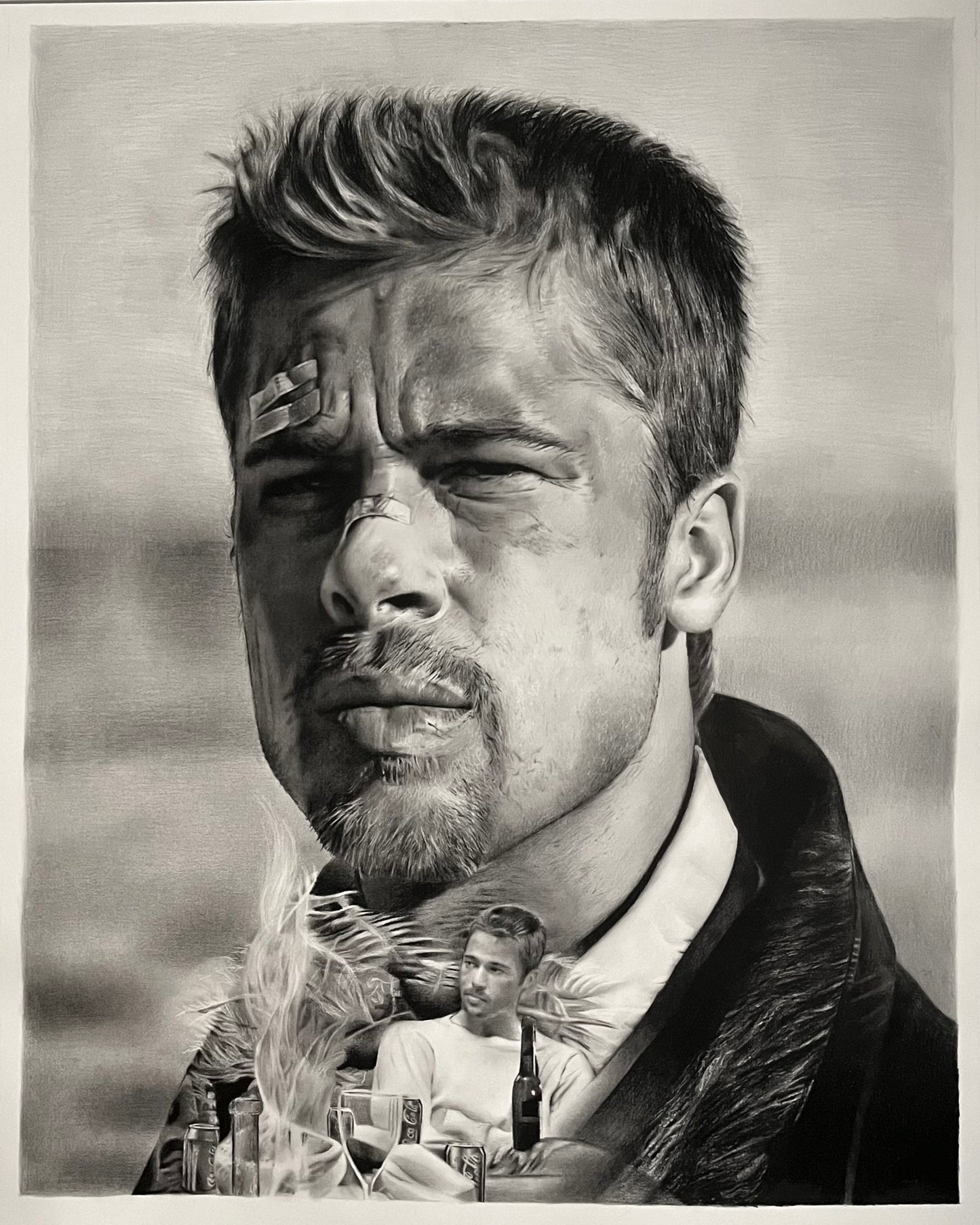 "Brad Pitt" Original Artwork