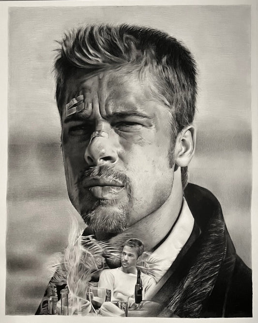 "Brad Pitt" Original Artwork