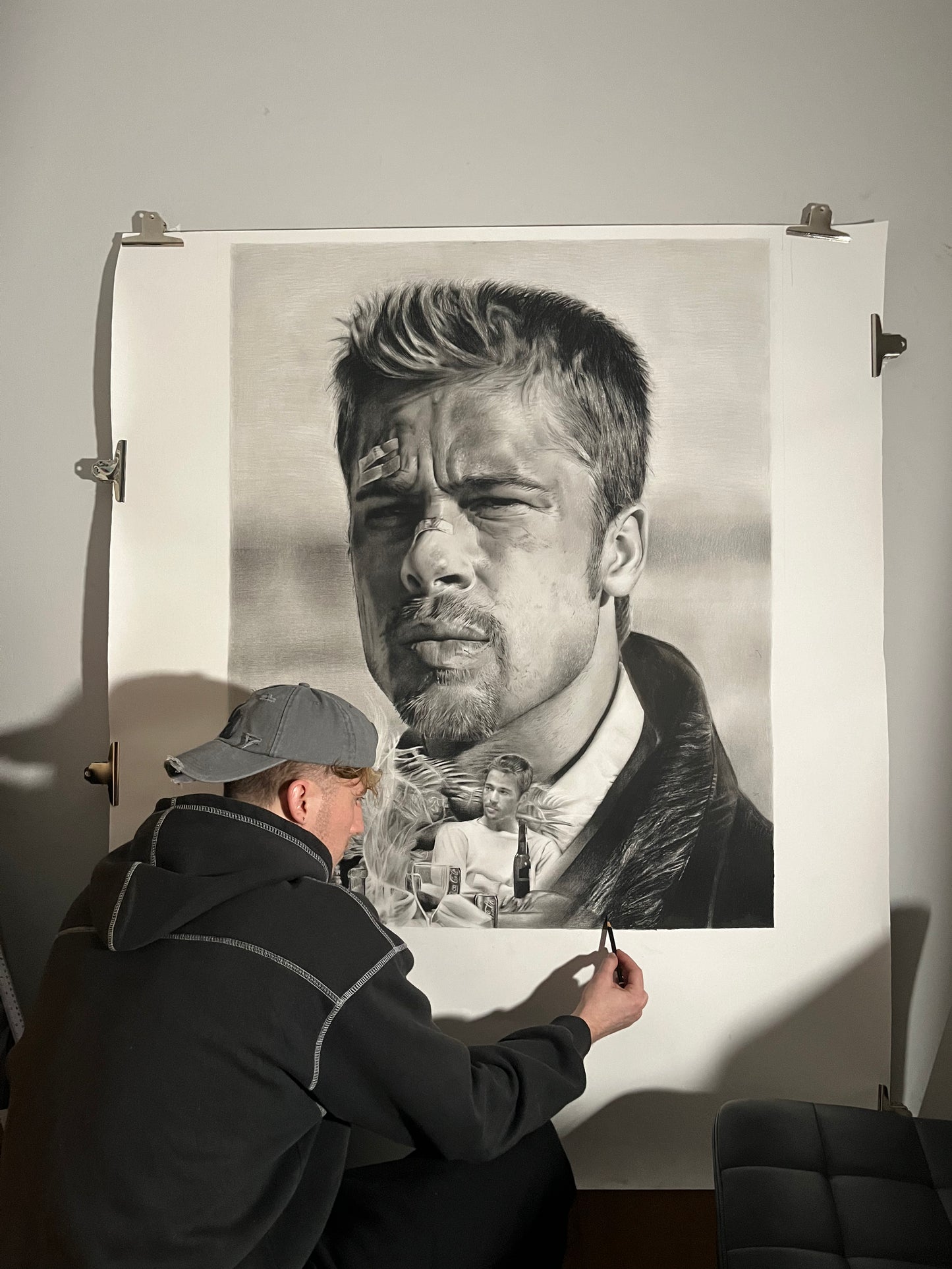 "Brad Pitt" Original Artwork