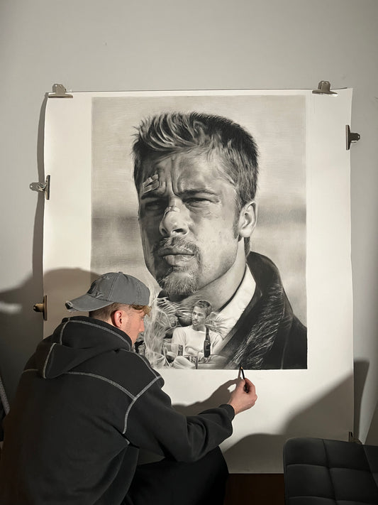 "Brad Pitt" Original Artwork