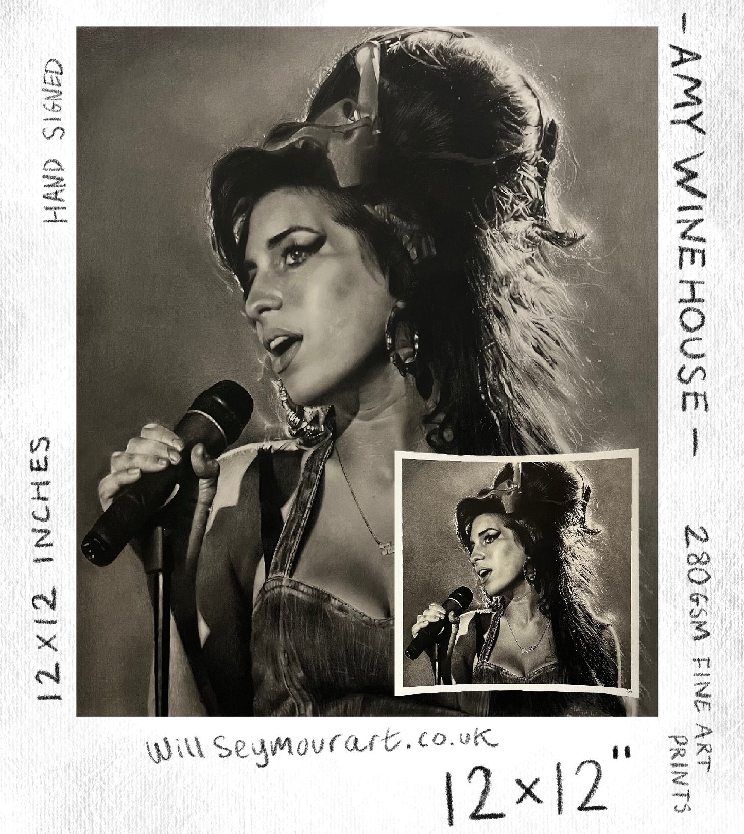 " Amy Winehouse " Premium 280 gsm Fine Art Print