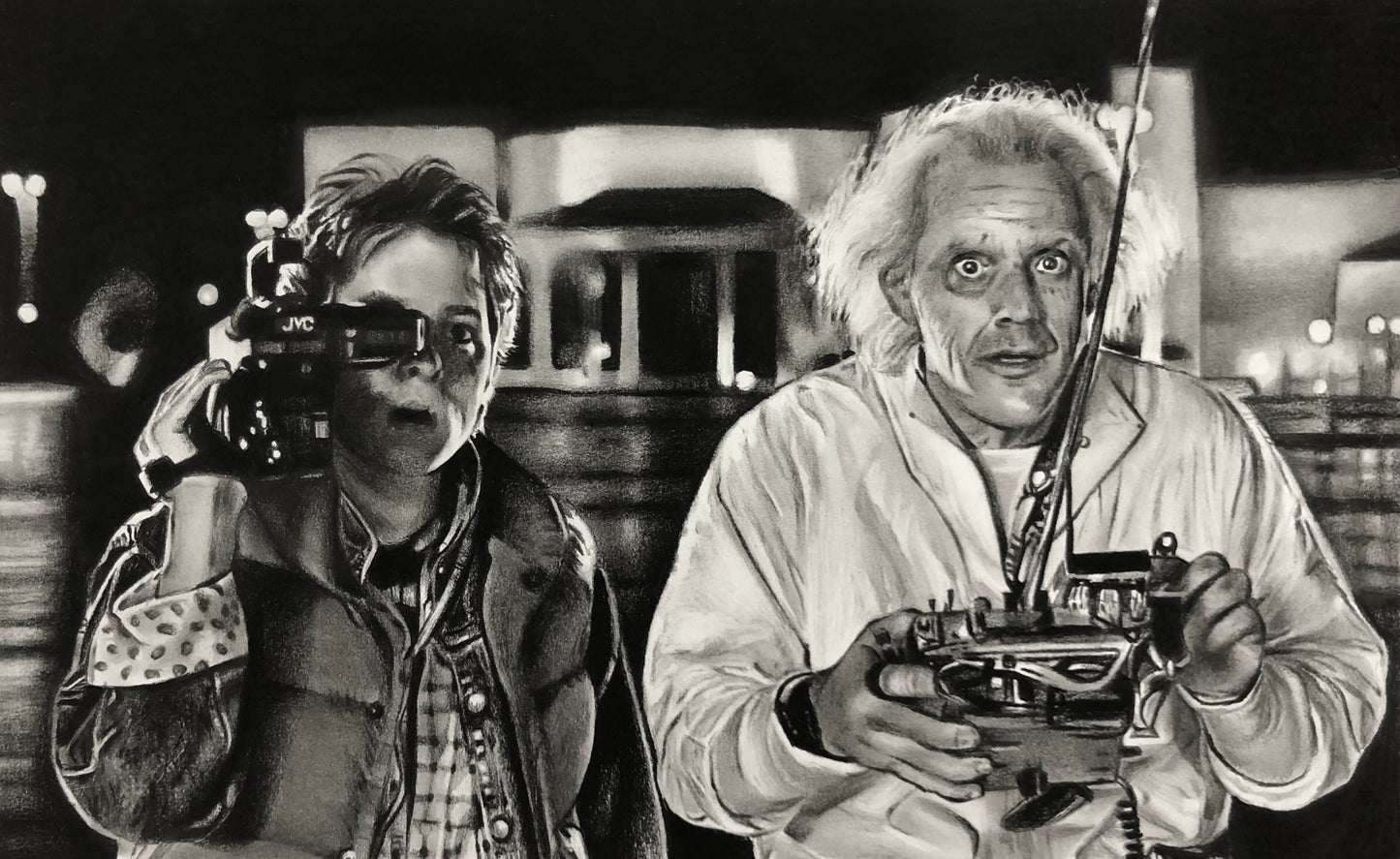 "Back to the future" A4 Art Print limited Edition