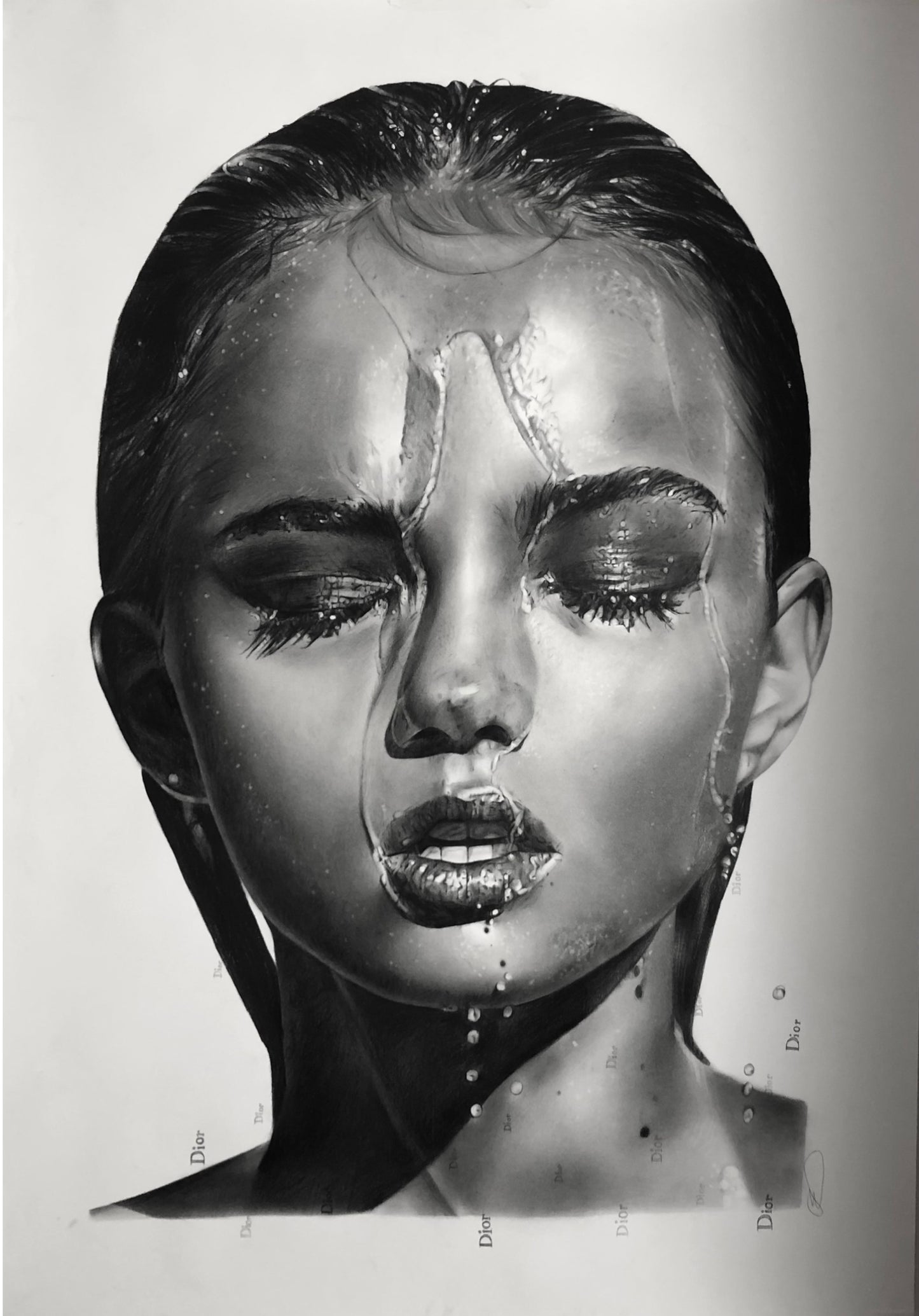 "Dripping Dior" Original Artwork 130 x 90cm