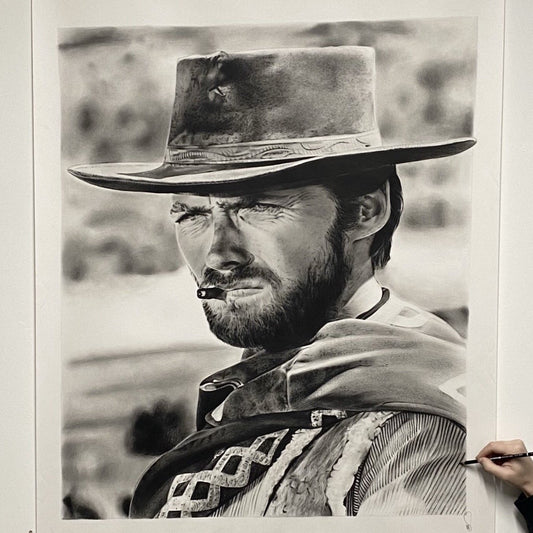 "Clint Eastwood" Original Artwork 130 x 90cm