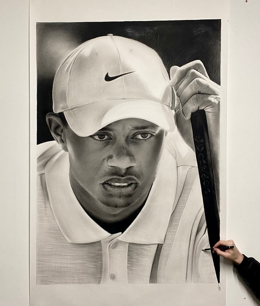 "Tiger Woods" Original Artwork 130 x 90cm