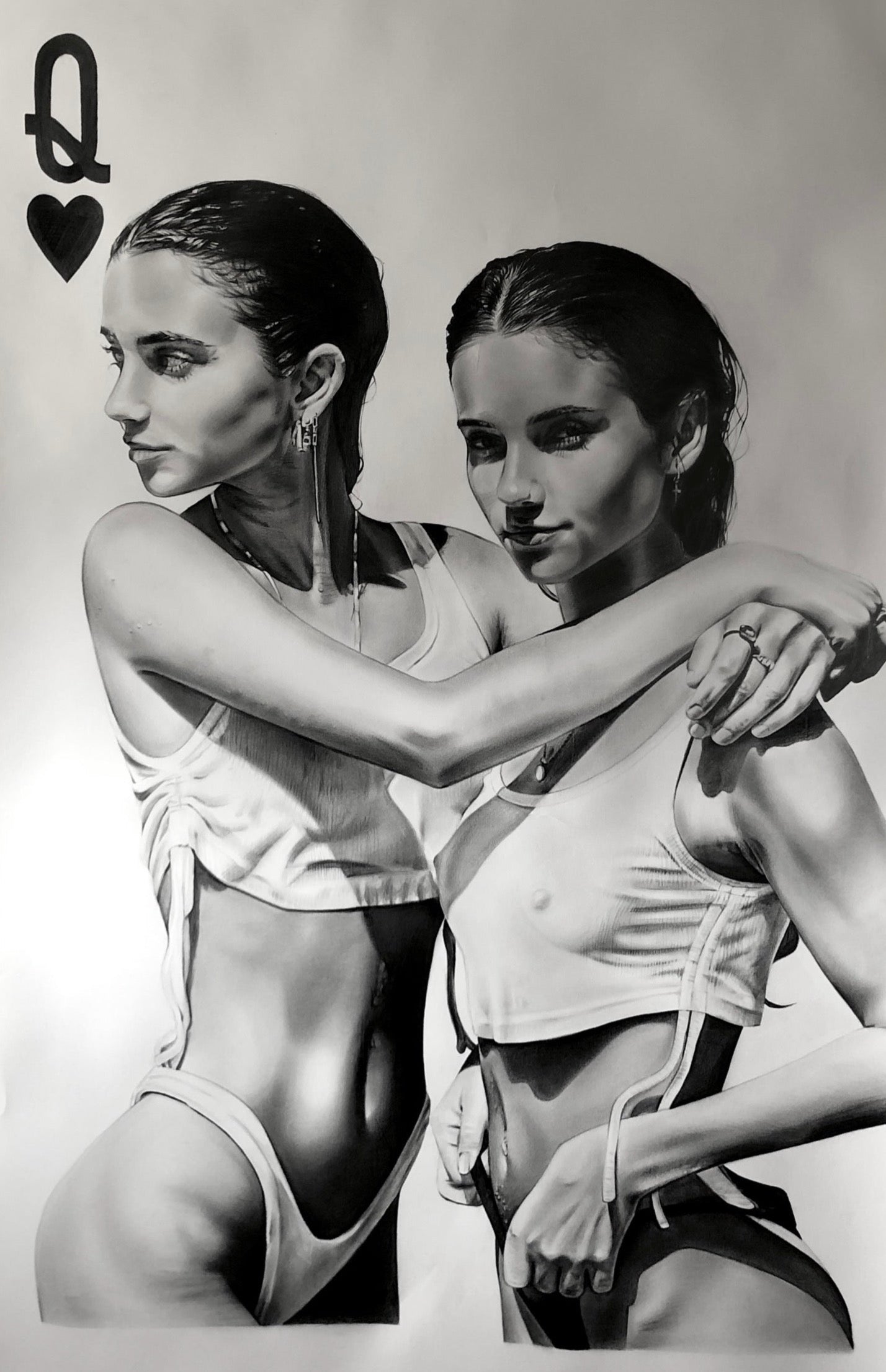 "2 Girls" Original Artwork 130 x 90 cm